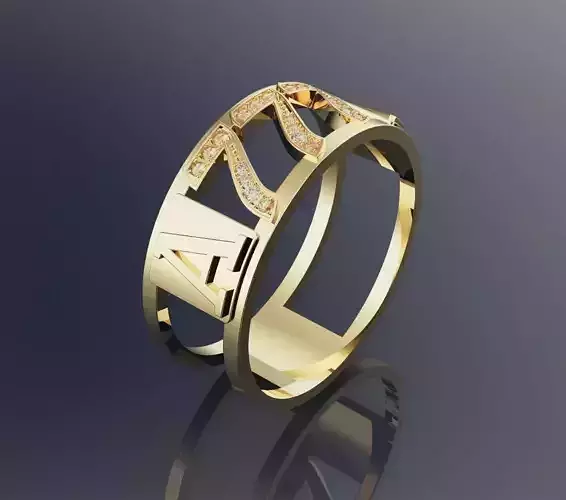 777 AA ring 3D print model