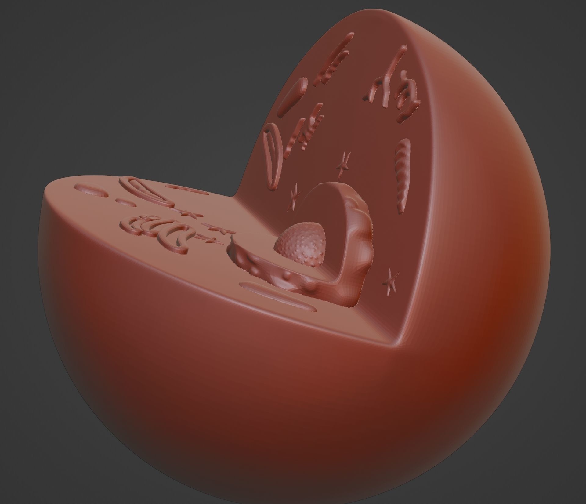 Animal Cell 3D print model_4