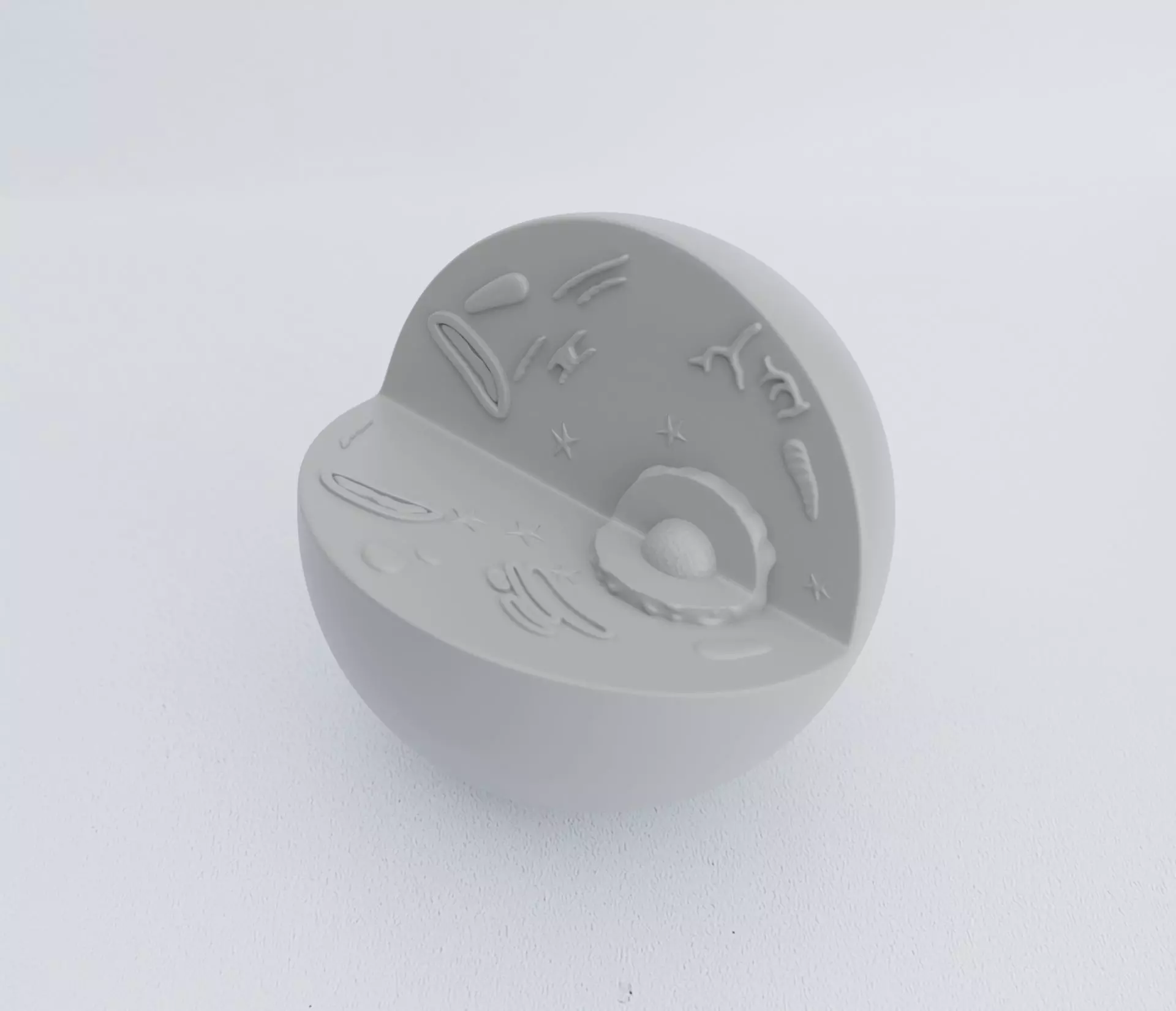 Animal Cell 3D print model_0