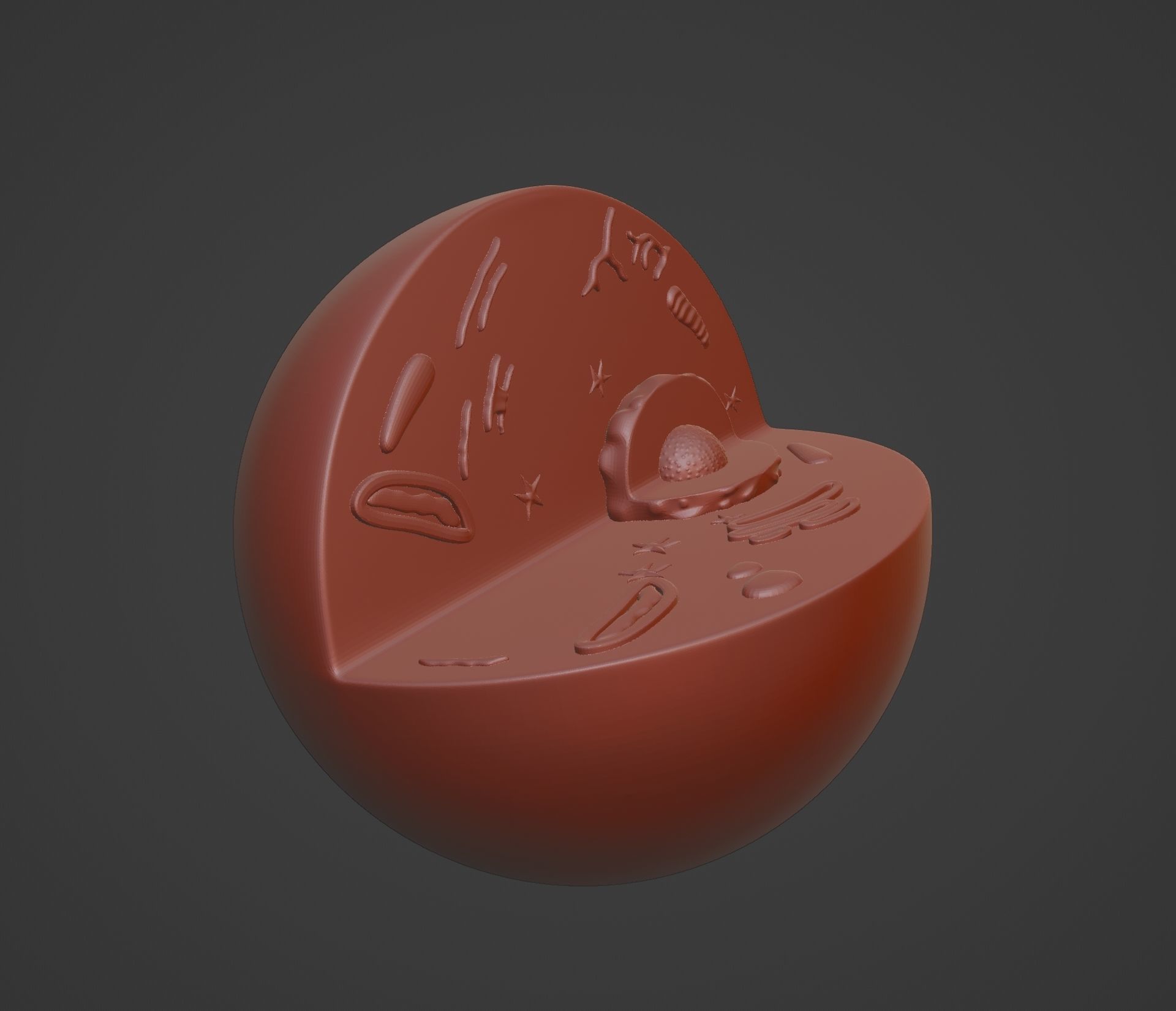 Animal Cell 3D print model_3