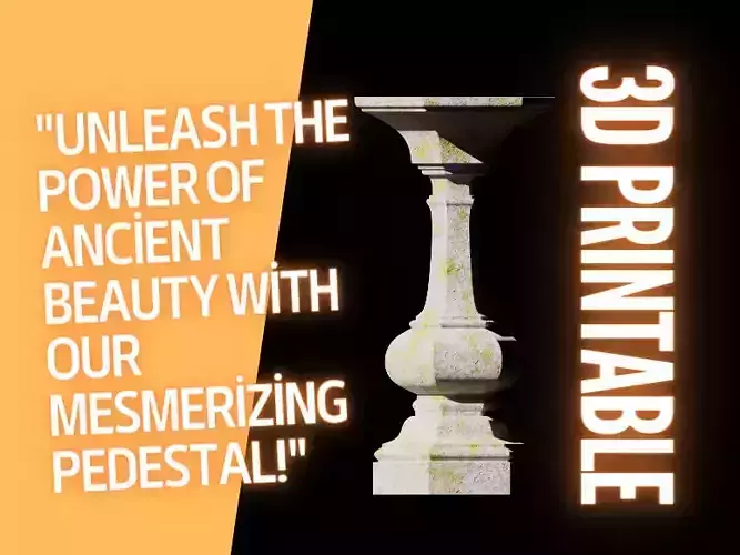 Dual 3D Pedestal Set Pristine and Damaged and bonus