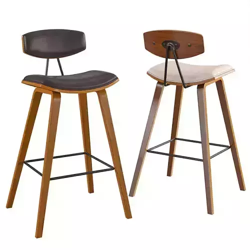 Armen Living Fox Bar Stool 3D model