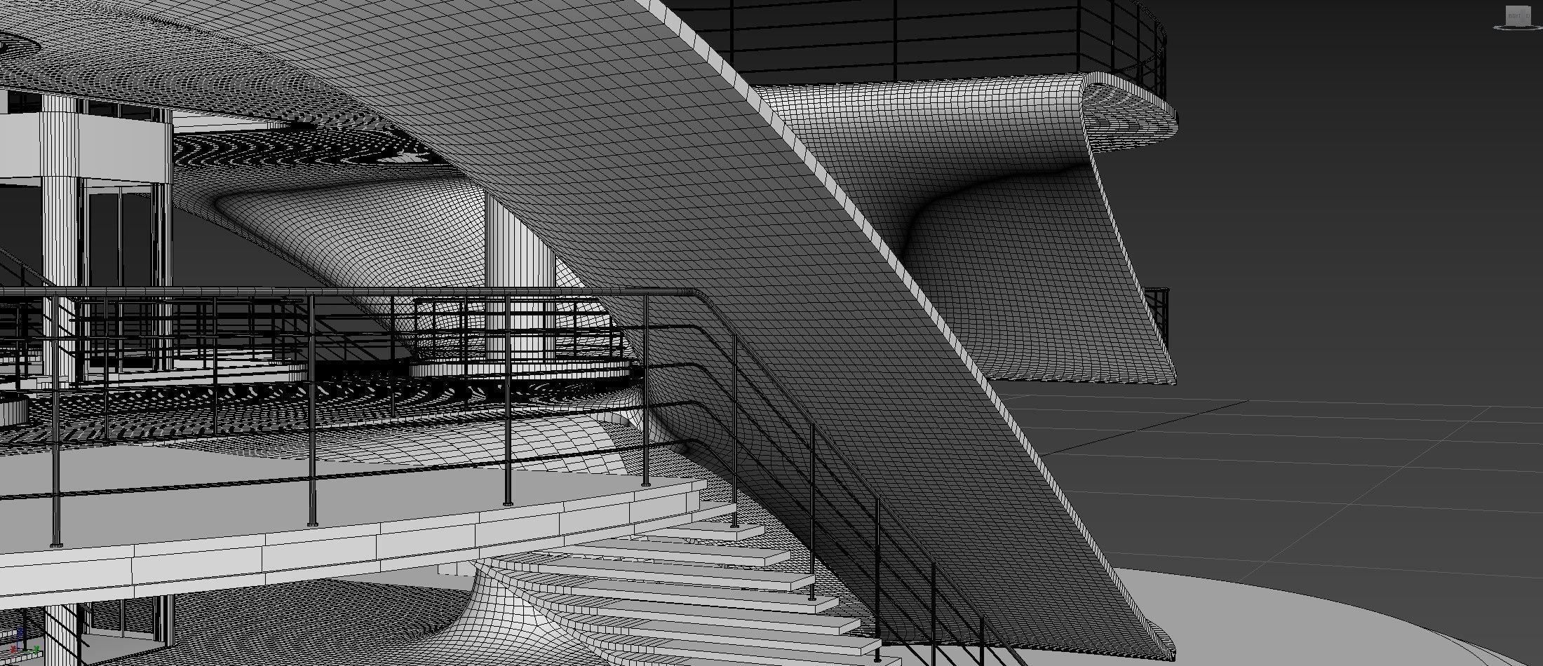 Futuristic Parametric Sci-Fi Exhibition Pavilion Architecture 3D model_23