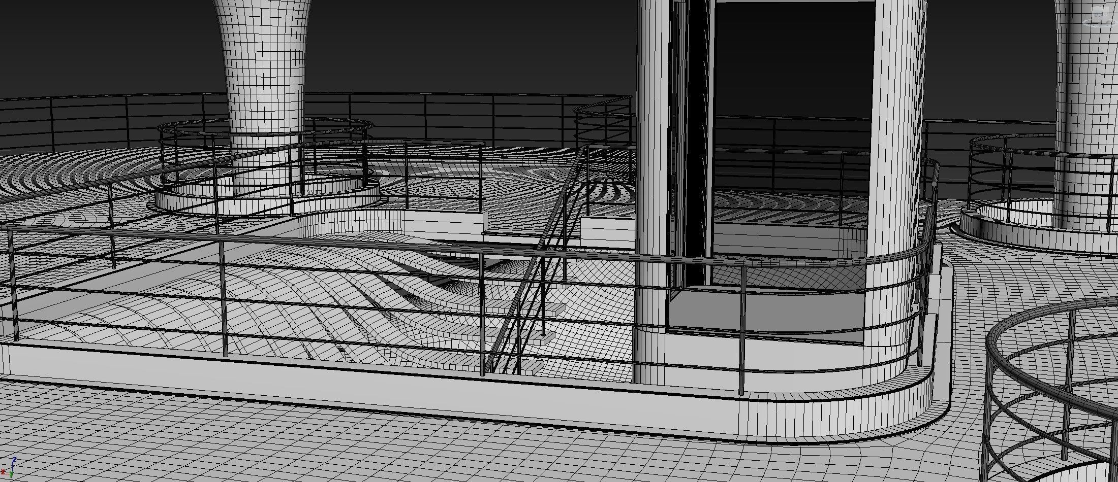 Futuristic Parametric Sci-Fi Exhibition Pavilion Architecture 3D model_21