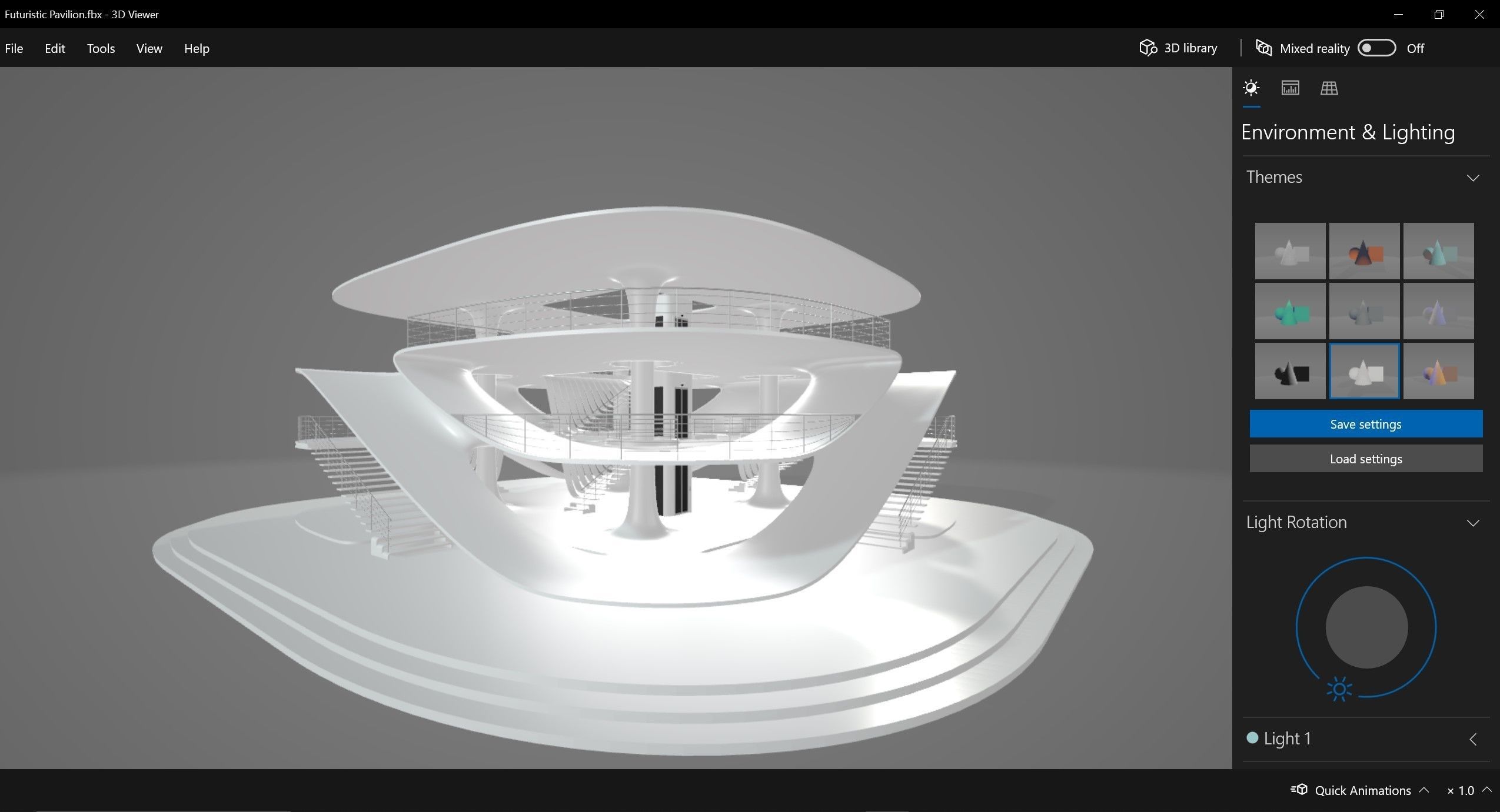 Futuristic Parametric Sci-Fi Exhibition Pavilion Architecture 3D model_27