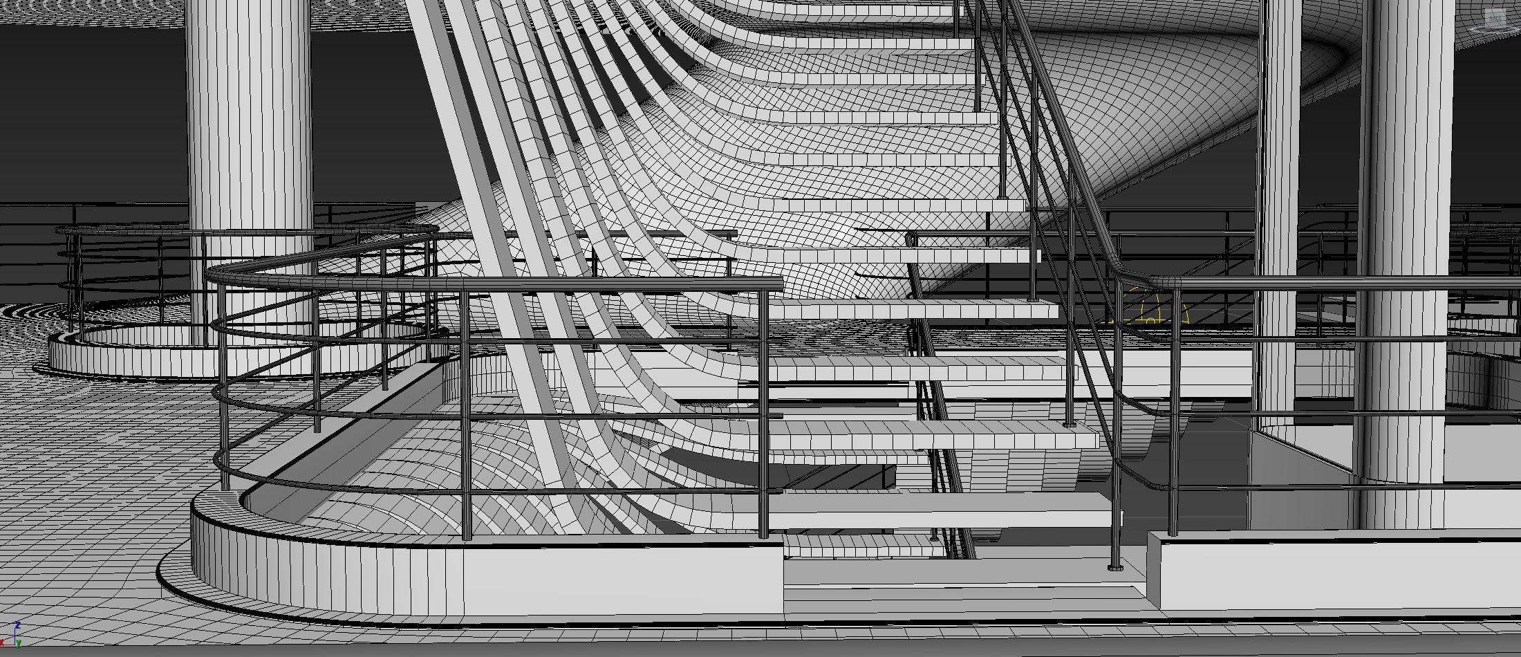 Futuristic Parametric Sci-Fi Exhibition Pavilion Architecture 3D model_22