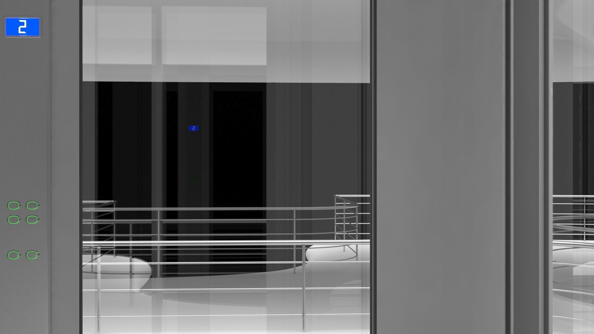 Futuristic Parametric Sci-Fi Exhibition Pavilion Architecture 3D model_15