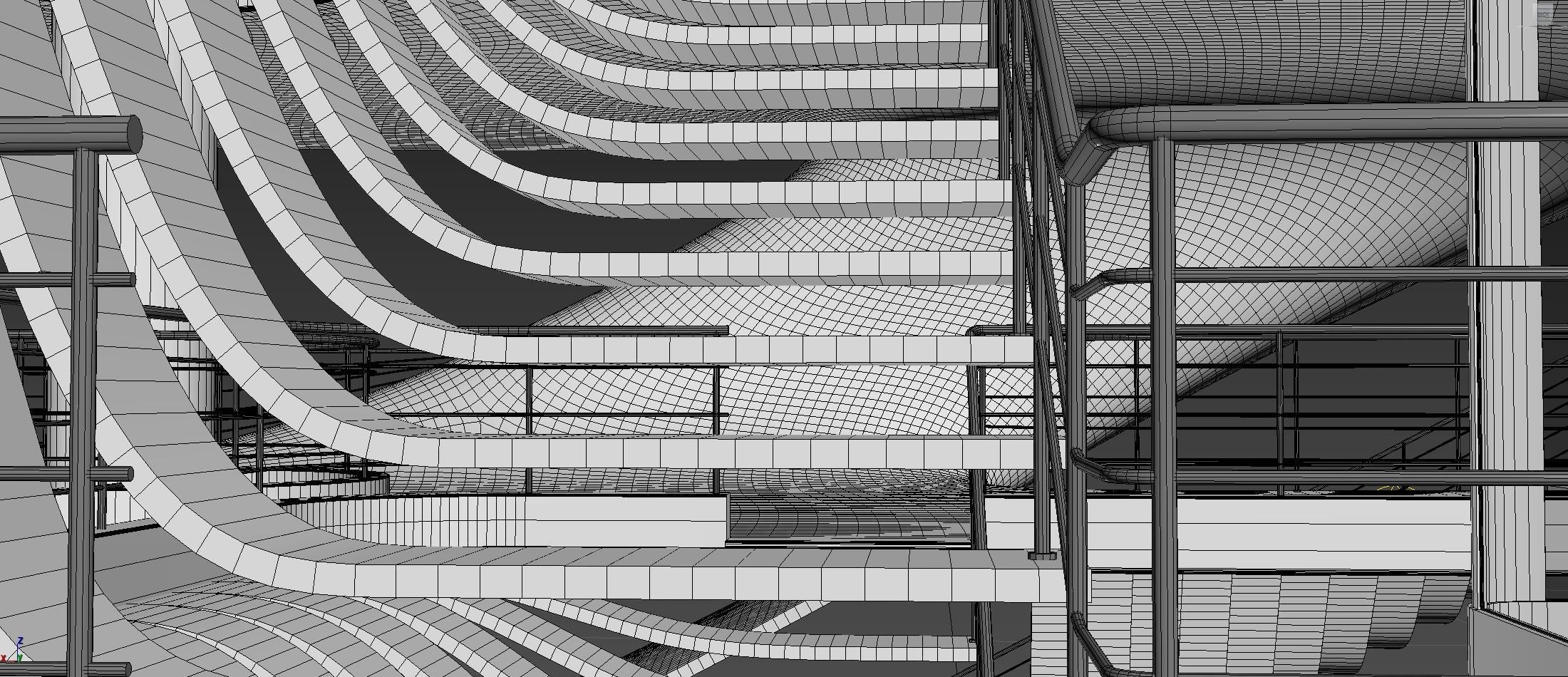 Futuristic Parametric Sci-Fi Exhibition Pavilion Architecture 3D model_25