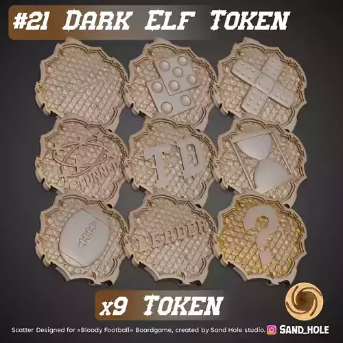 DARK ELF TOKENS - SH21T