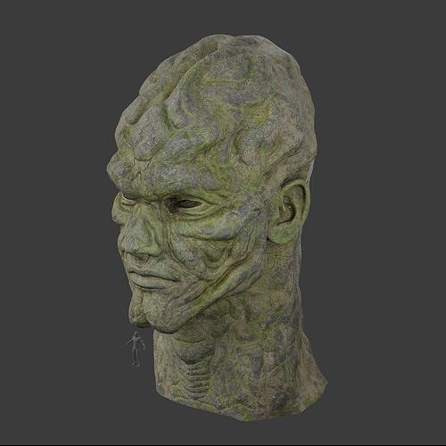 Humanoid Statue PBR 3D model Low-poly 3D model