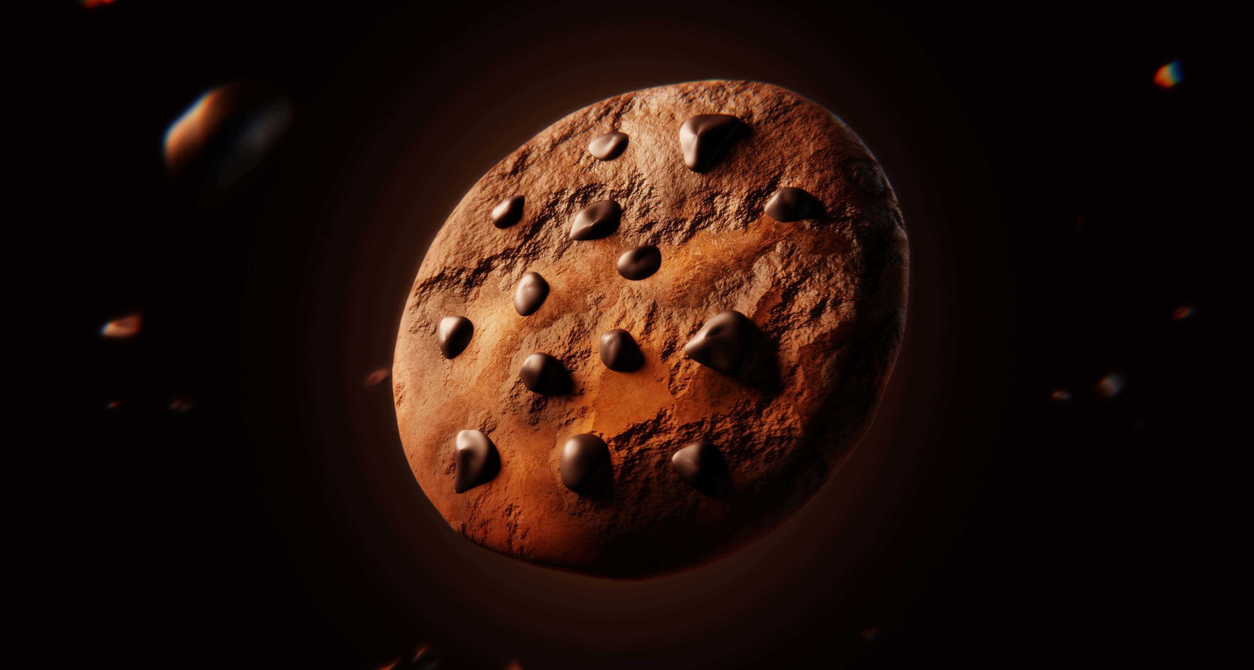 Coffee Cup with Cookie 3D model_2