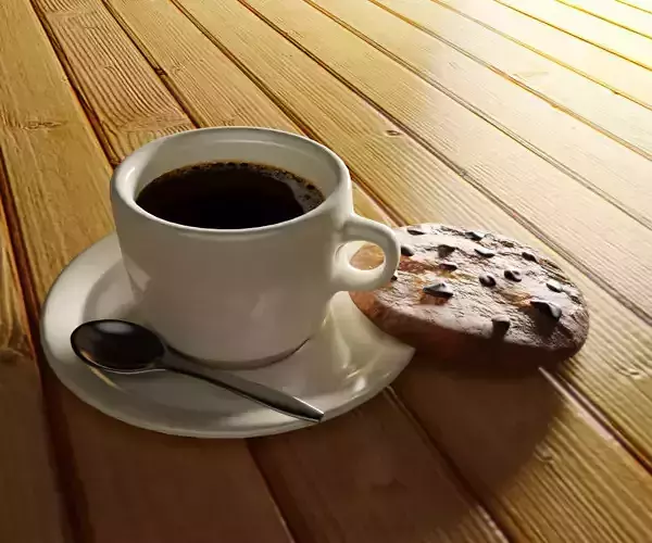 Coffee Cup with Cookie