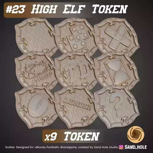 HIGH ELF TOKENS - SH23T
