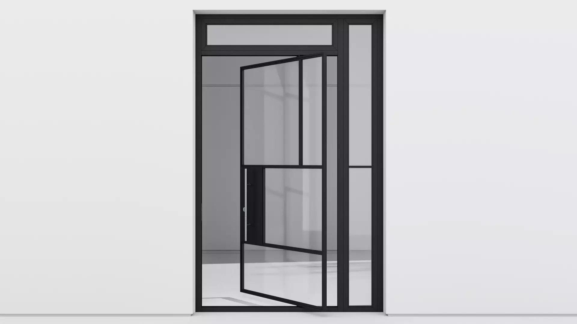 Aluminium door 183 3D model_0