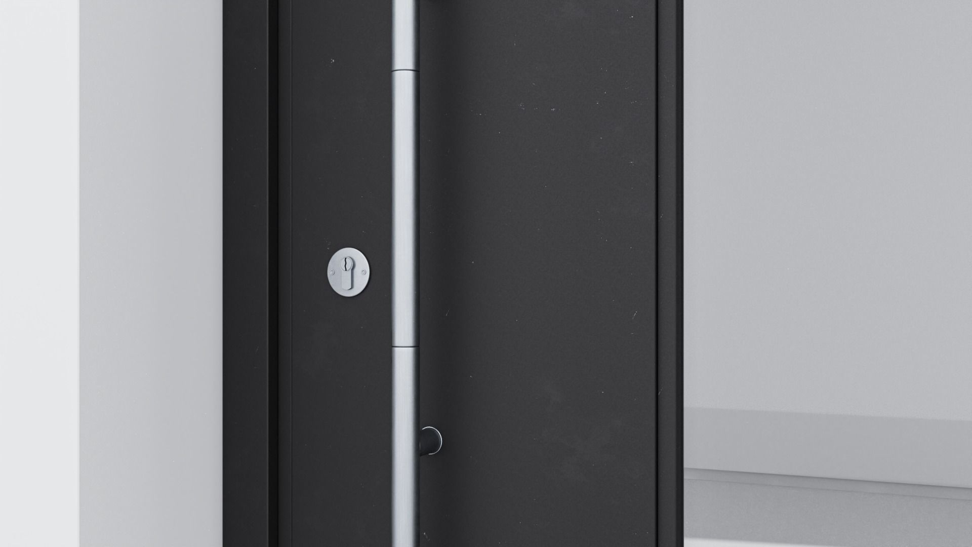 Aluminium door 183 3D model_4