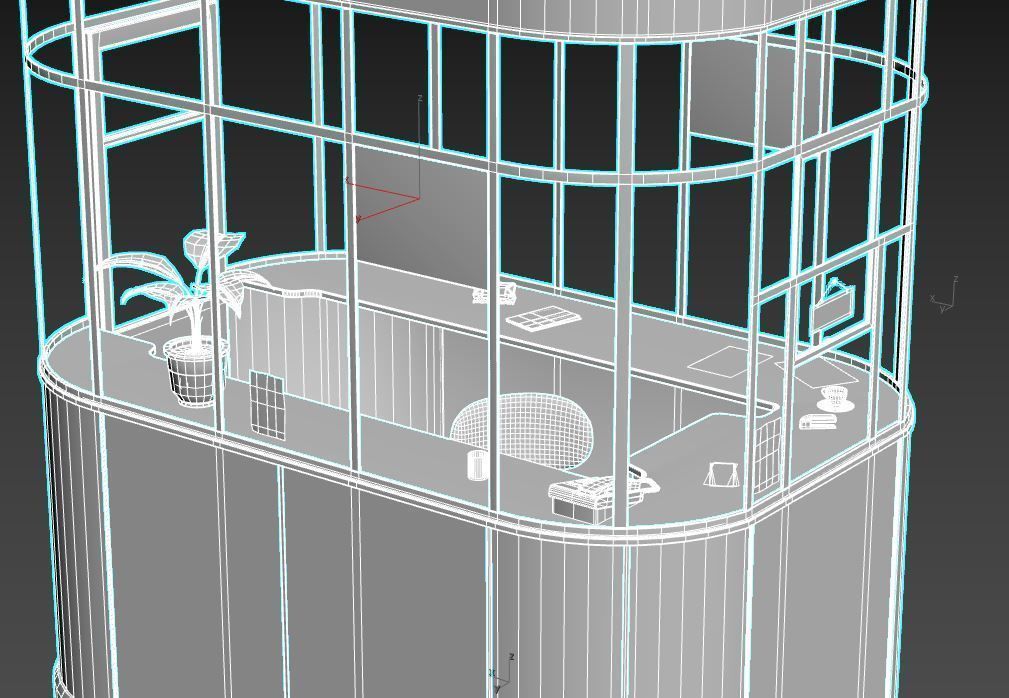 Ticket - Information Booth 3D model_16