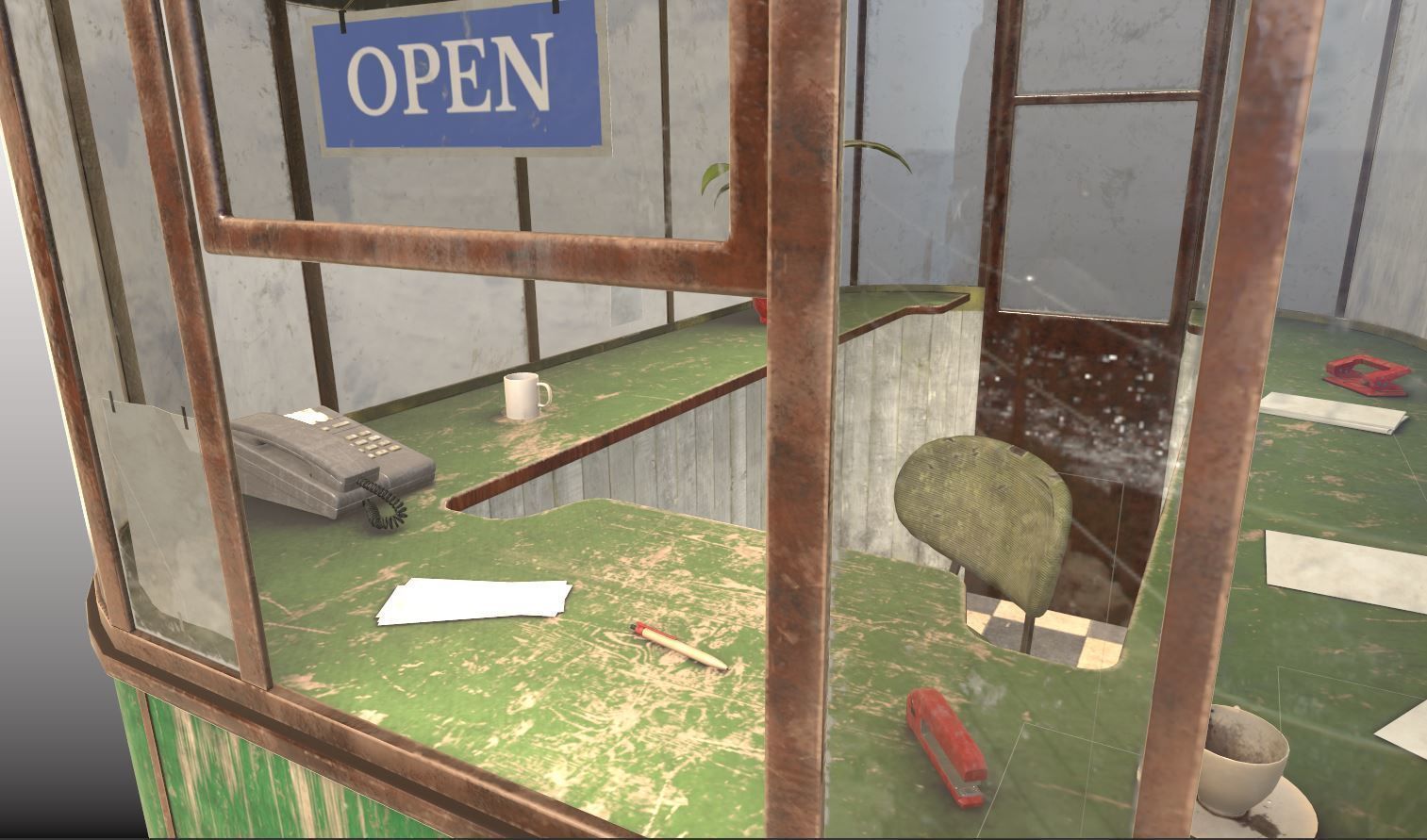 Ticket - Information Booth 3D model_11