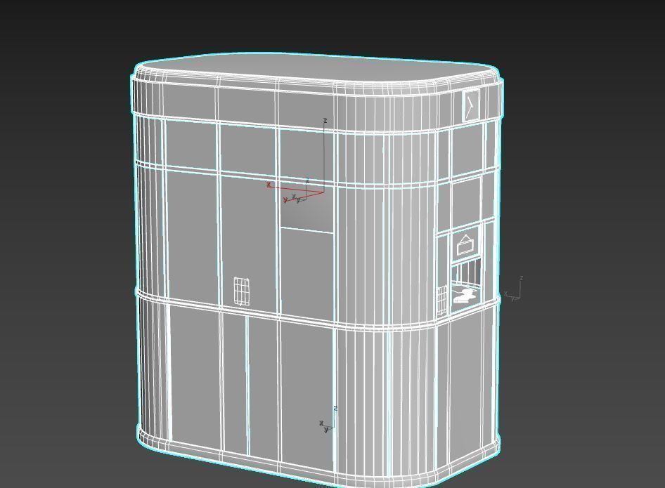 Ticket - Information Booth 3D model_14