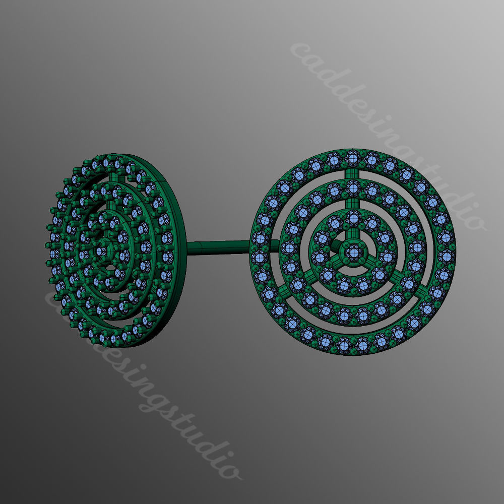 Earrings kt9 3D print model_2