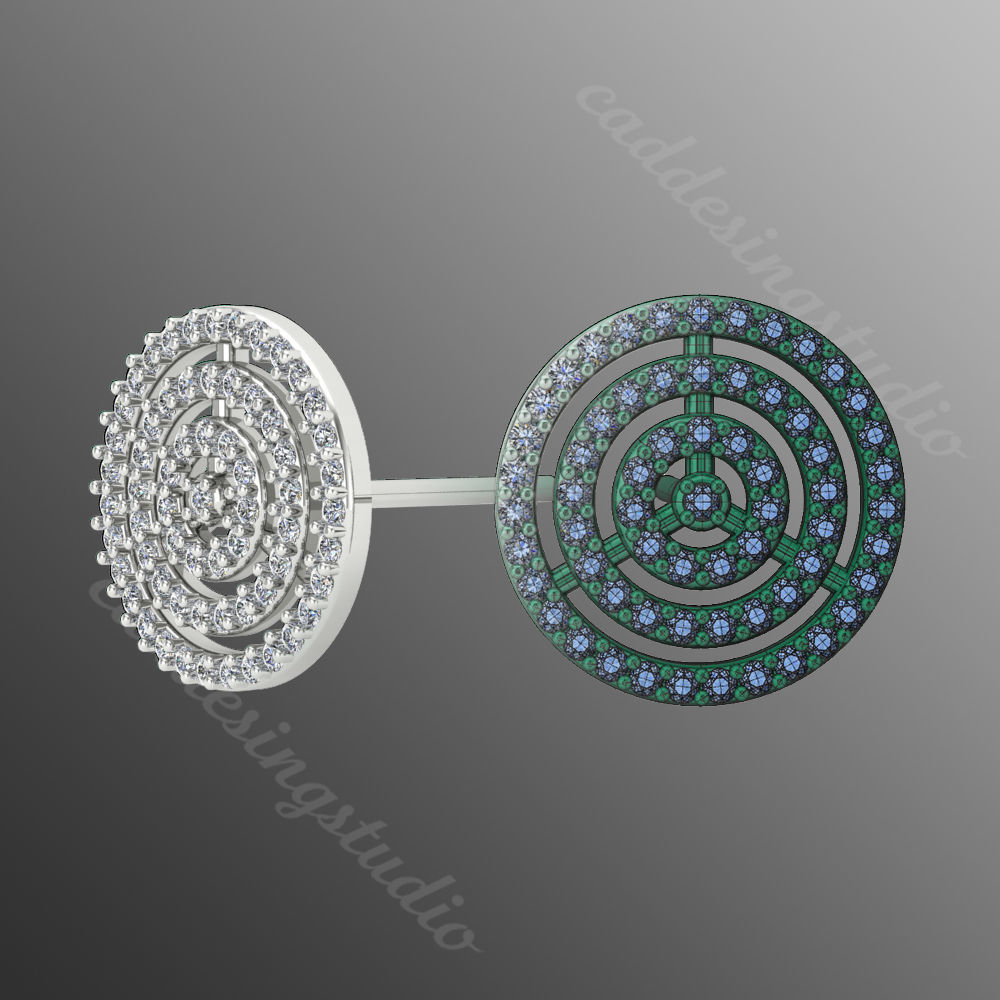 Earrings kt9 3D print model_1