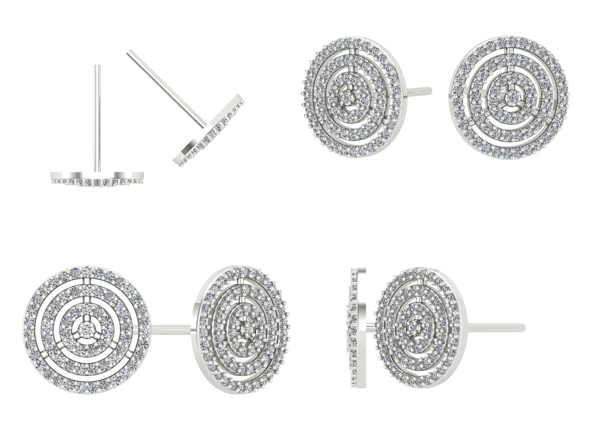 Earrings kt9 3D print model_3