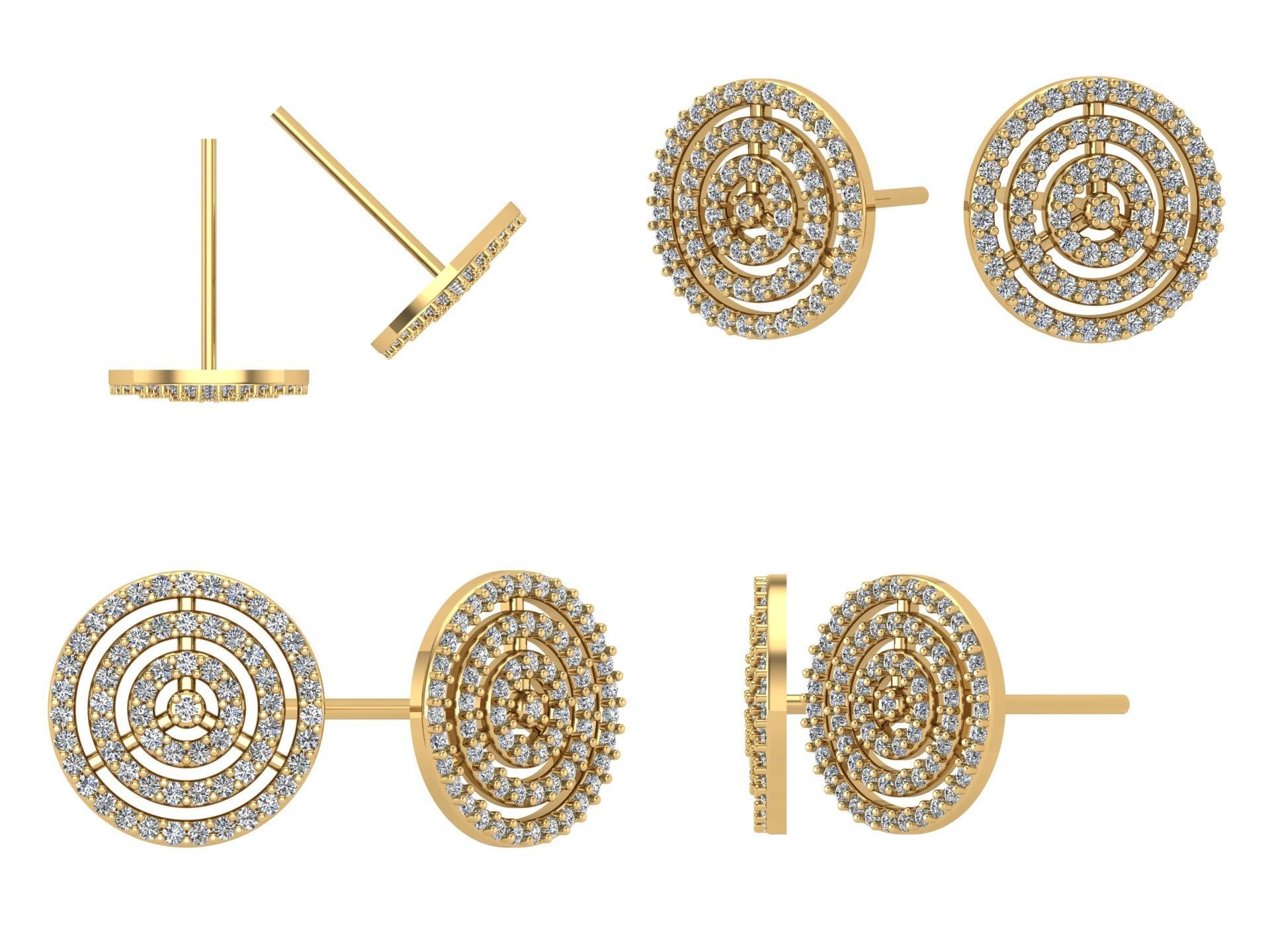 Earrings kt9 3D print model_4