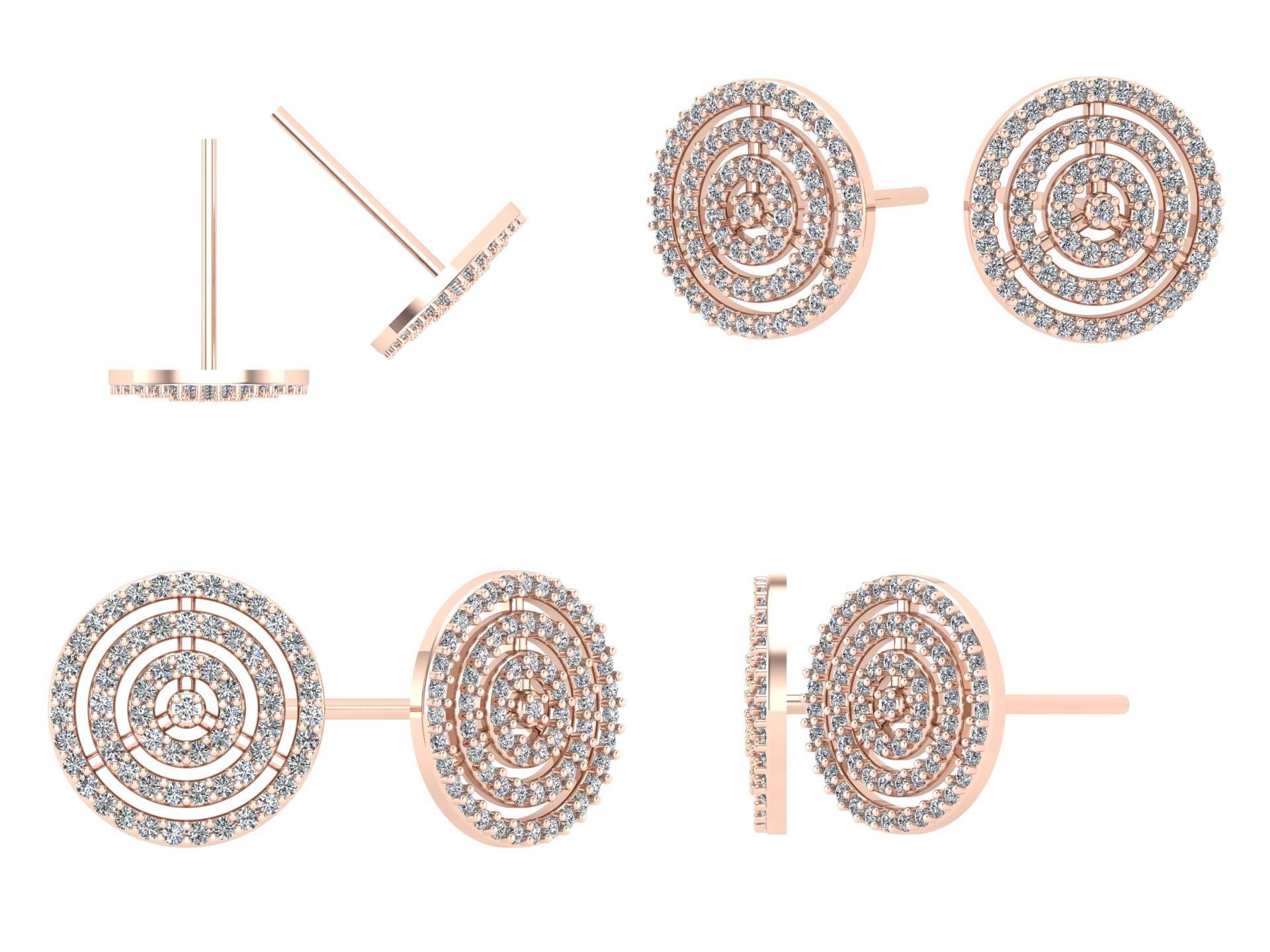 Earrings kt9 3D print model_5