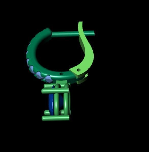 Earrings kt10 3D print model_12