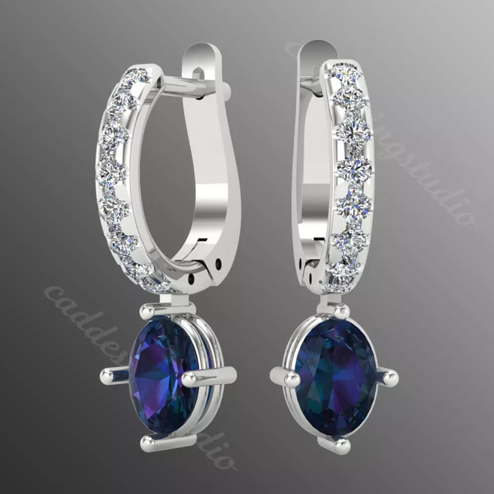 Earrings kt10 3D print model_0