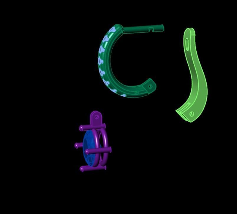 Earrings kt10 3D print model_10