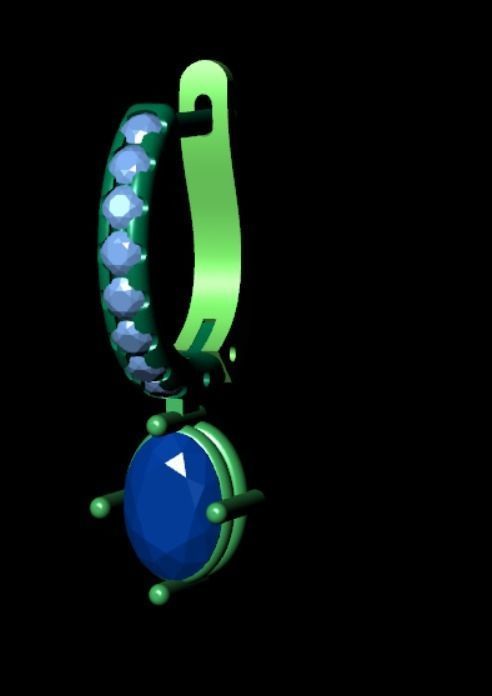 Earrings kt10 3D print model_6