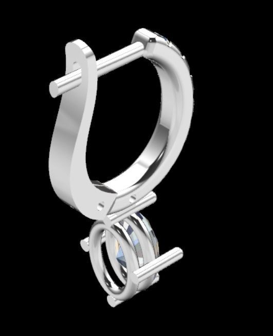 Earrings kt10 3D print model_14