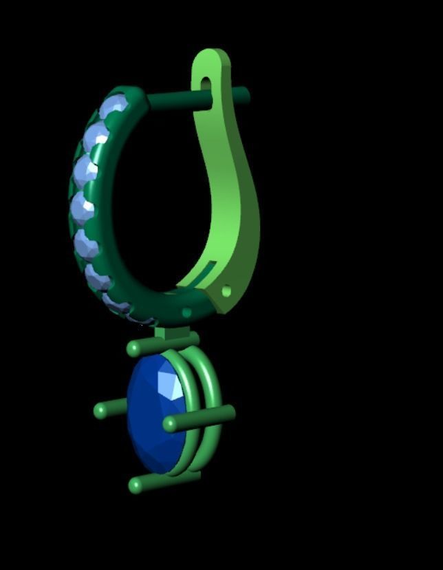 Earrings kt10 3D print model_11