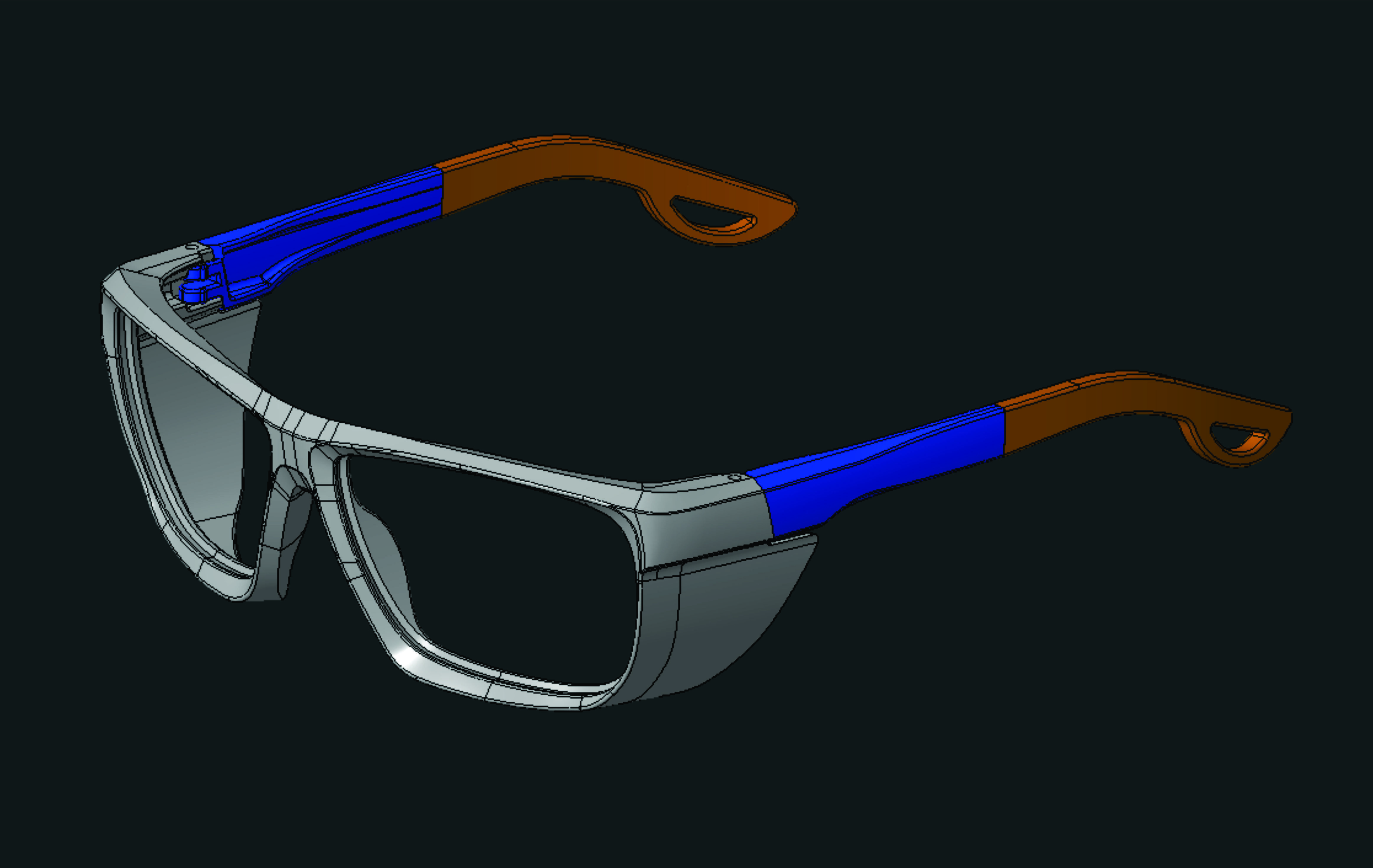 Safety Glasses 01 3D print model_4