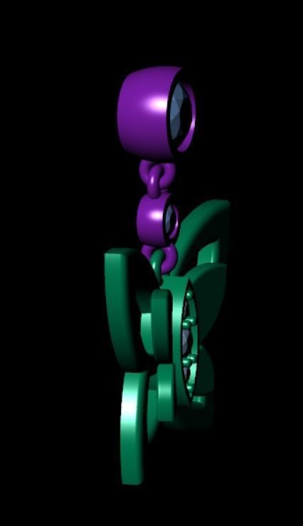 Earrings kt11 3D print model_13