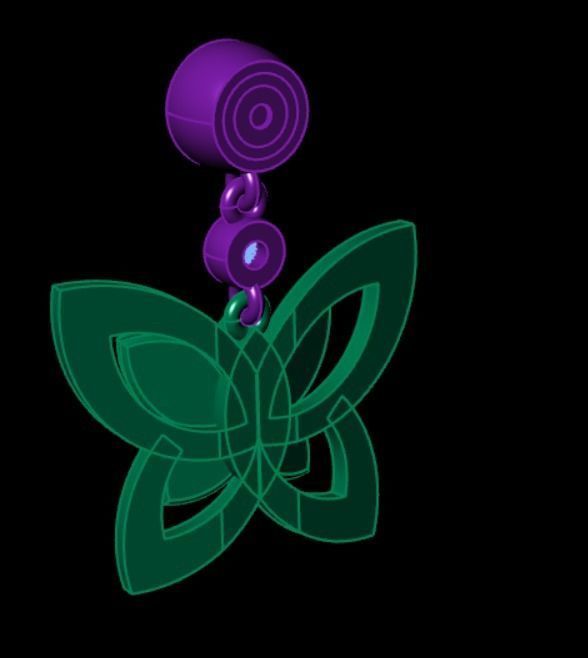 Earrings kt11 3D print model_8