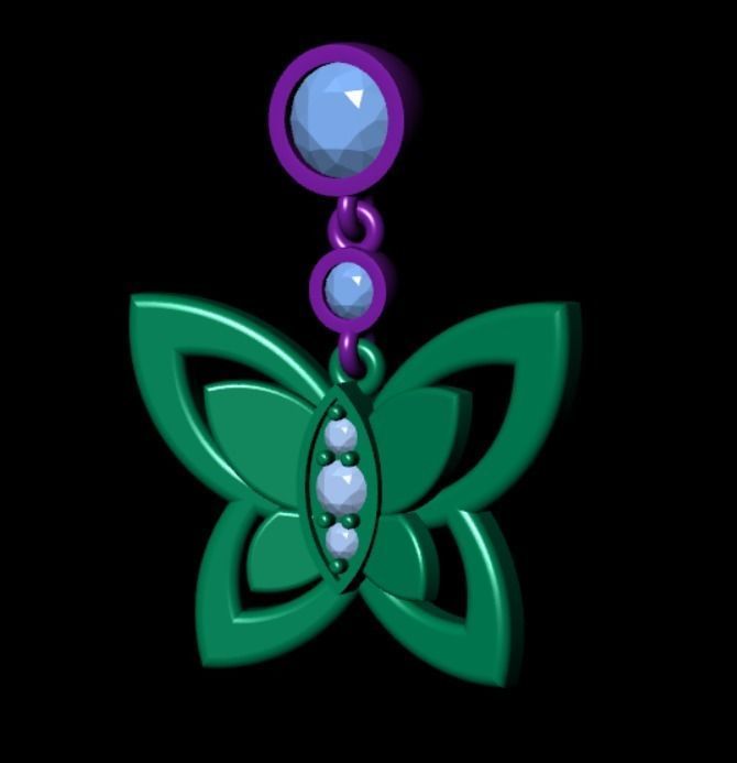 Earrings kt11 3D print model_11