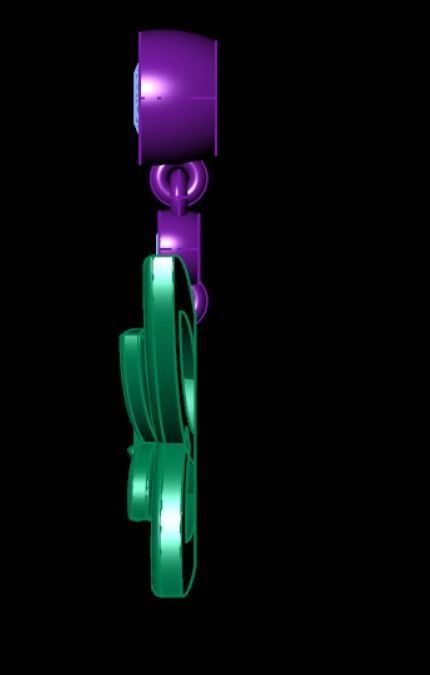 Earrings kt11 3D print model_7