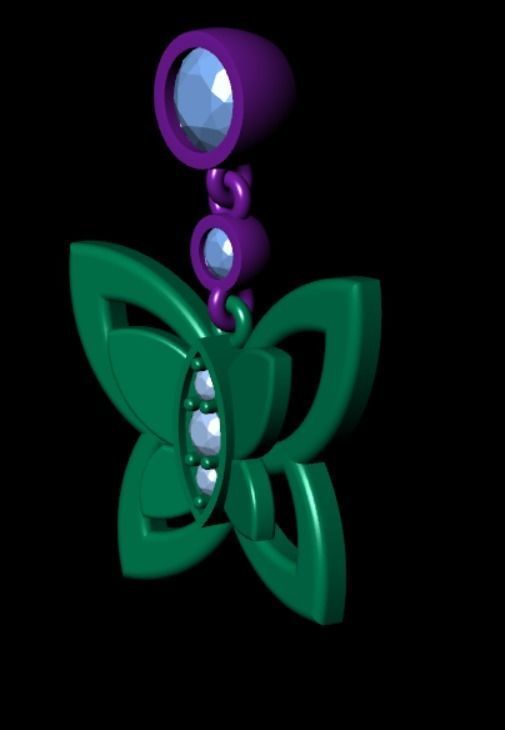 Earrings kt11 3D print model_10