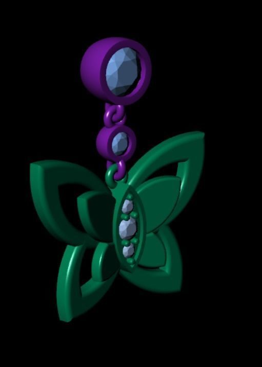 Earrings kt11 3D print model_12