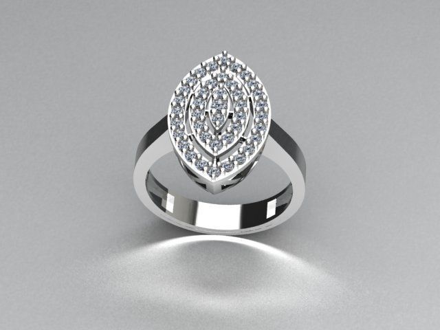 jewelry ring 3D print model_3