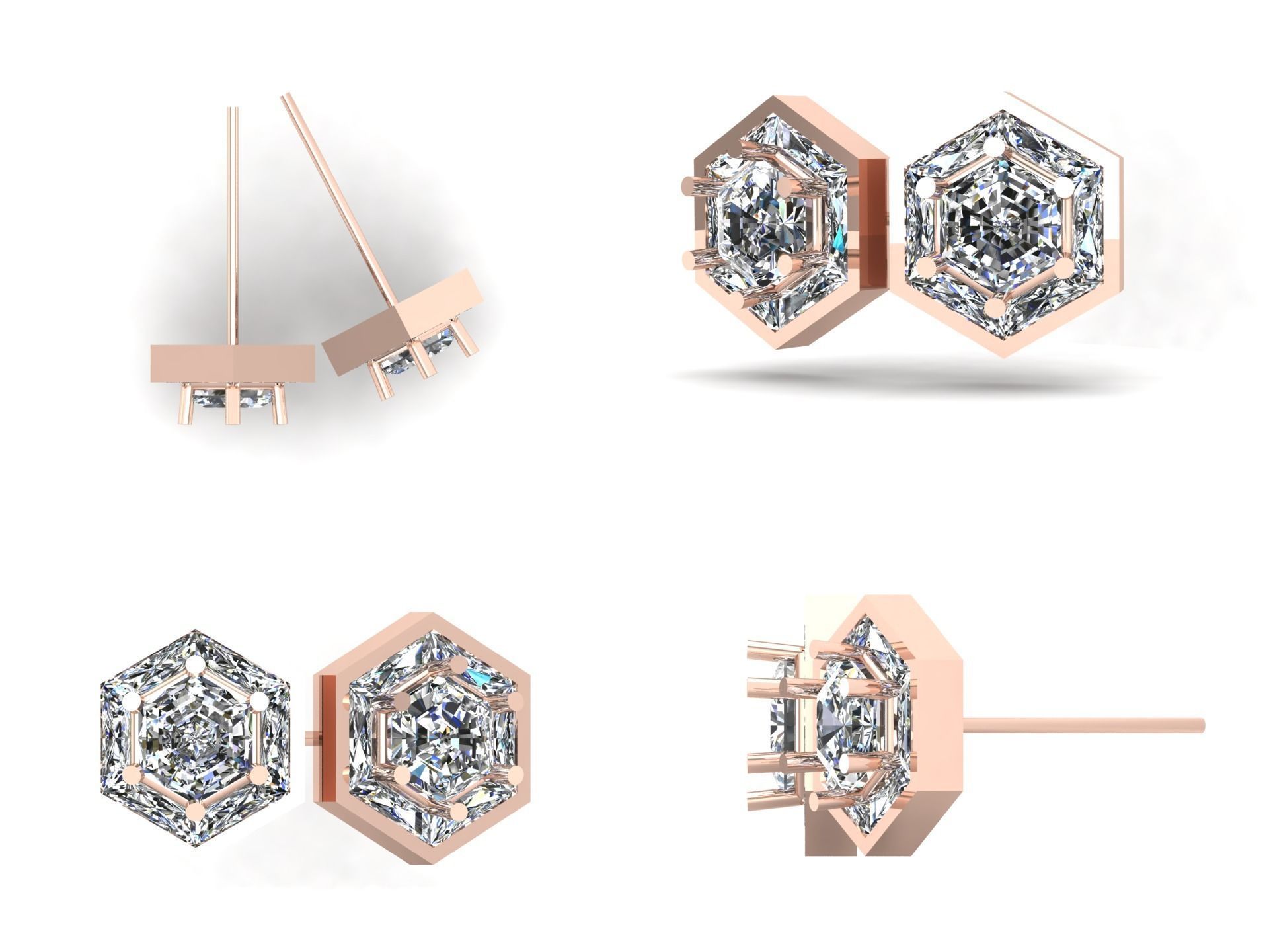 Earrings kt12 3D print model_4