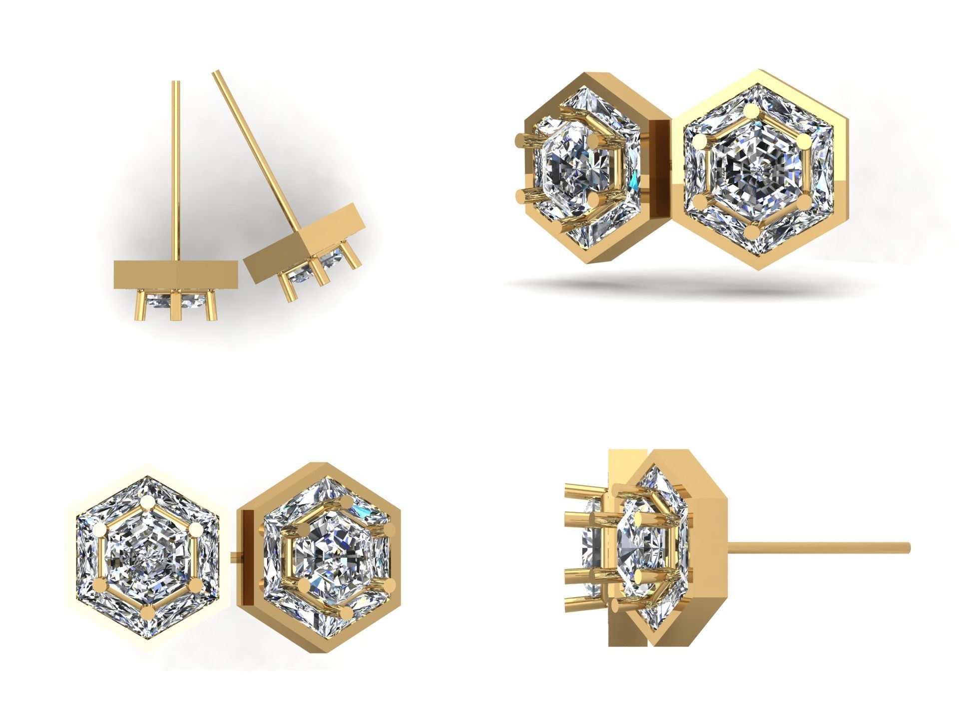 Earrings kt12 3D print model_5