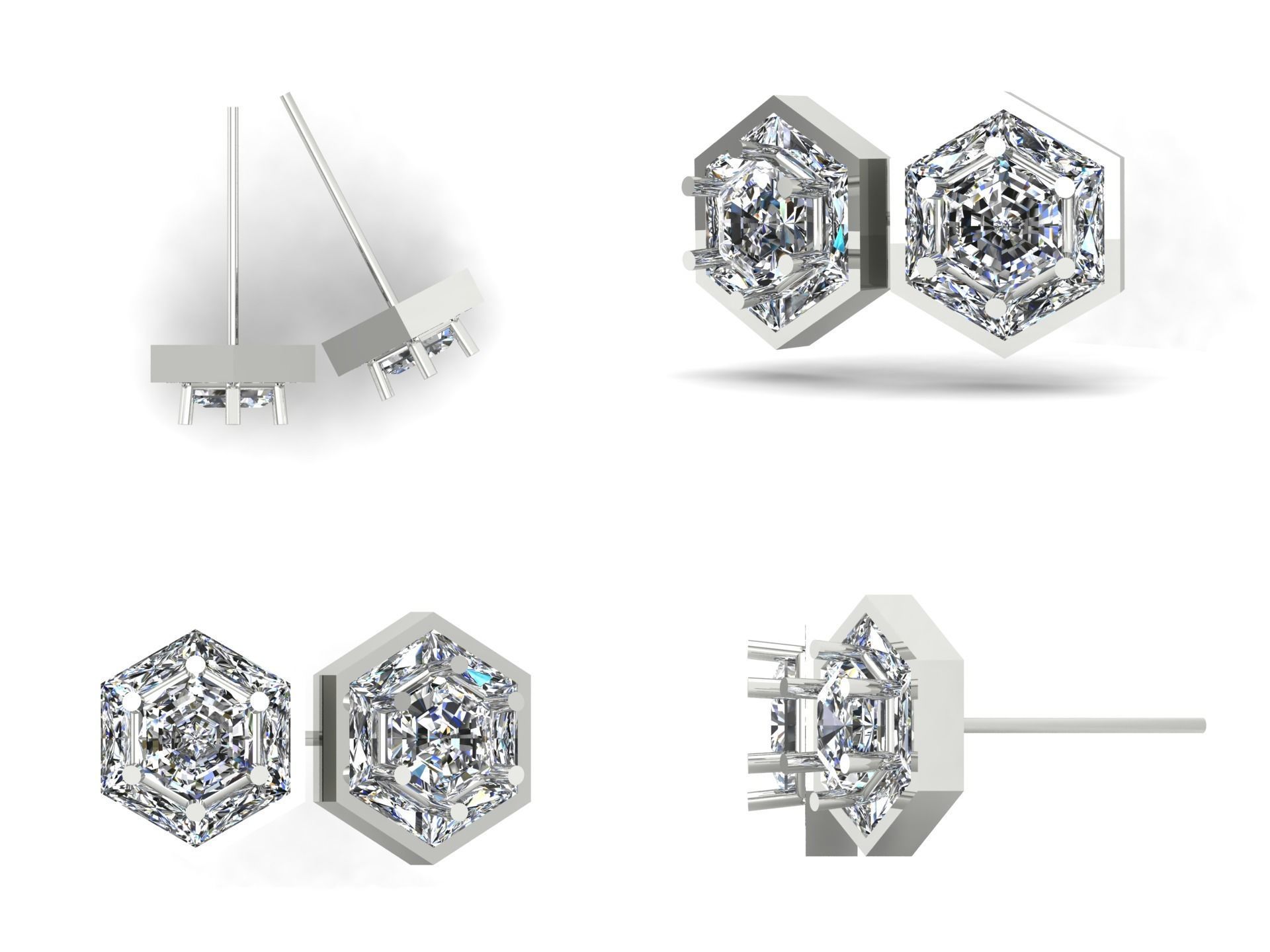 Earrings kt12 3D print model_3