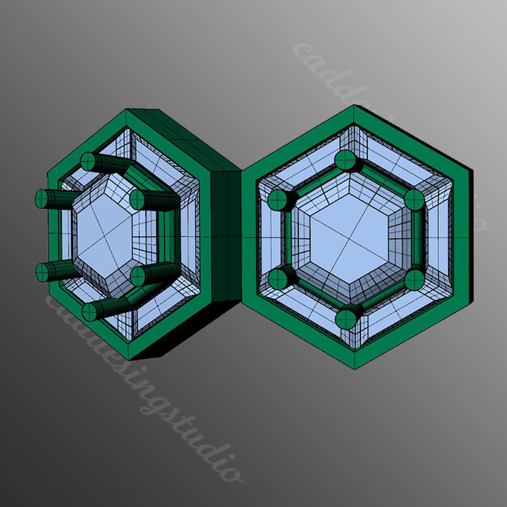 Earrings kt12 3D print model_2