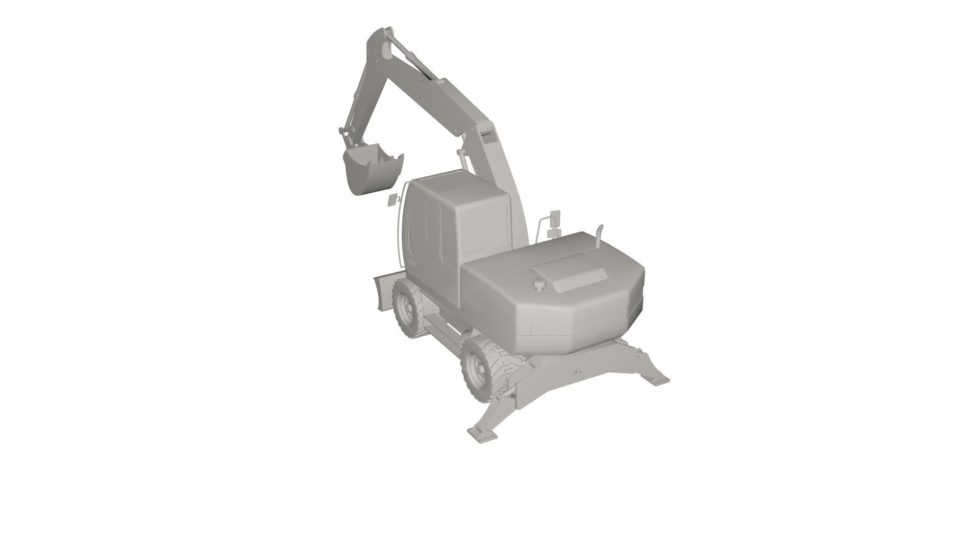 Excavator 3D model_6
