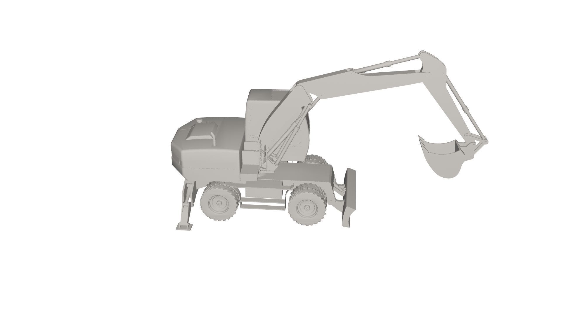 Excavator 3D model_3