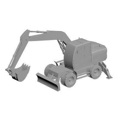 Excavator 3D model_8