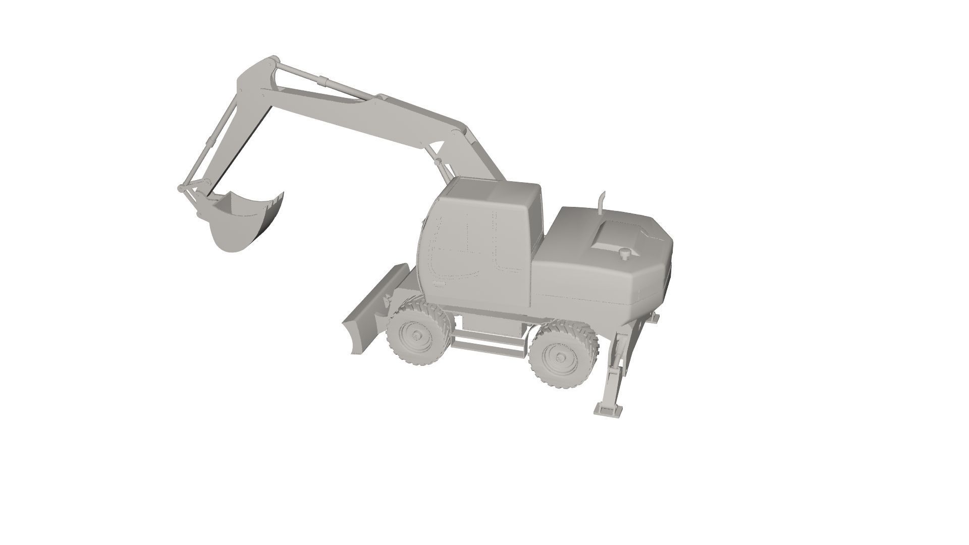 Excavator 3D model_7