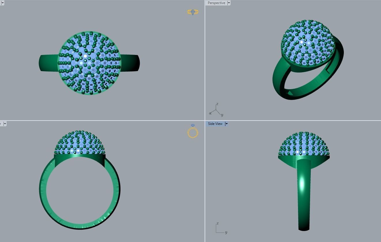 jewelry ring 3D print model_3